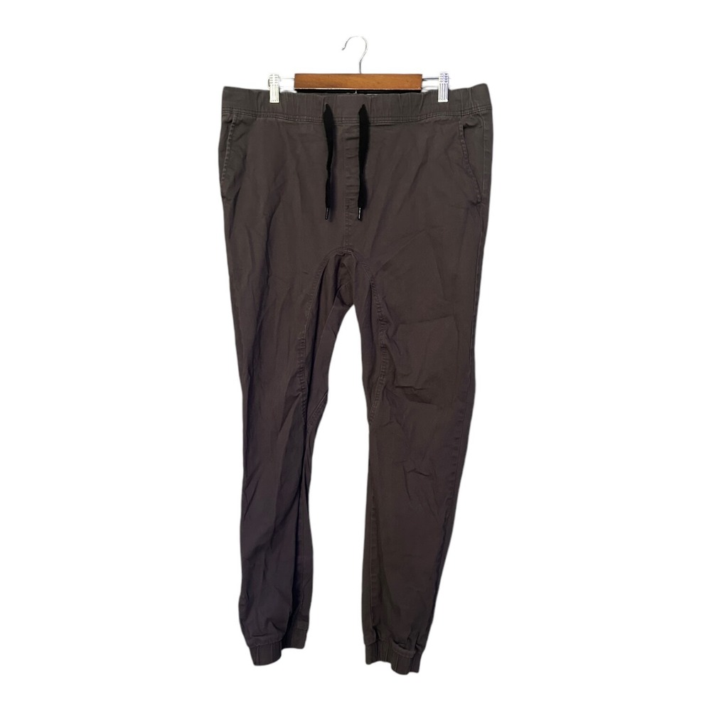 Southpole Gray Jogger Pants Tapered Fit Elastic Waist Drawstring Men's XL